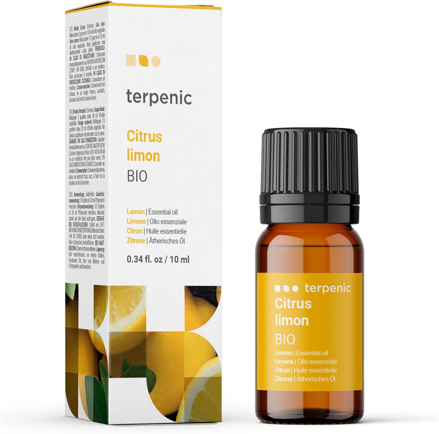 100% Pure Organic Lemon Essential Oil